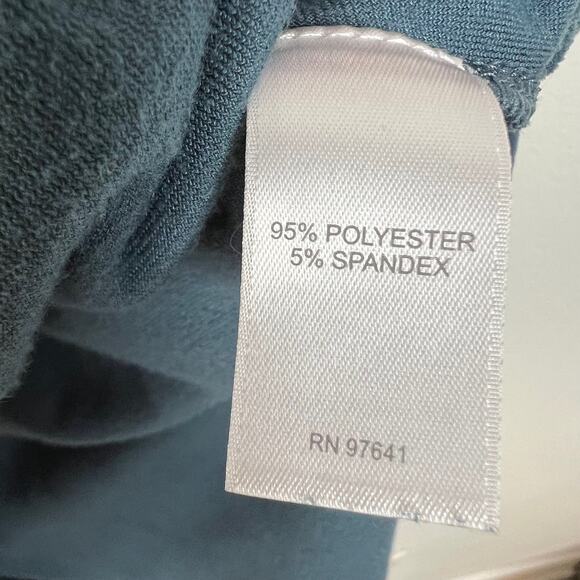 J. Jill Pure Jill Women's Medium Ocean Blue Velour Long Sleeve V-Neck Tunic Top - Picture 6 of 7